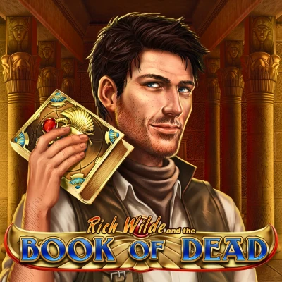 Book of Dead Egyptian-themed pokie tile at Jackpot Jill Australia