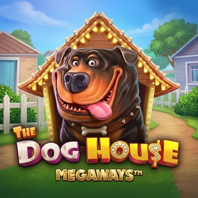 Dog House Megaways slot game tile in the Jackpot Jill pokies lobby